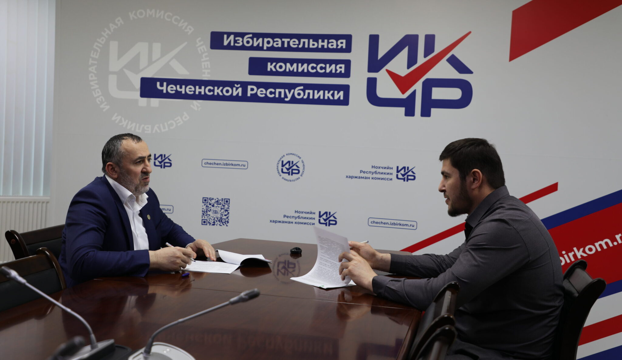 Состоялась рабочая встреча Председателя Избирательной комиссии Чеченской Республики с руководителем МФЦ ЧР